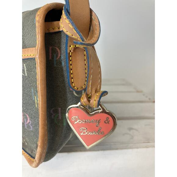 DOONEY & BOURKE MINI VINTAGE COATED CANVAS SHOULDERBAG ASIS - Picture 3 of 16